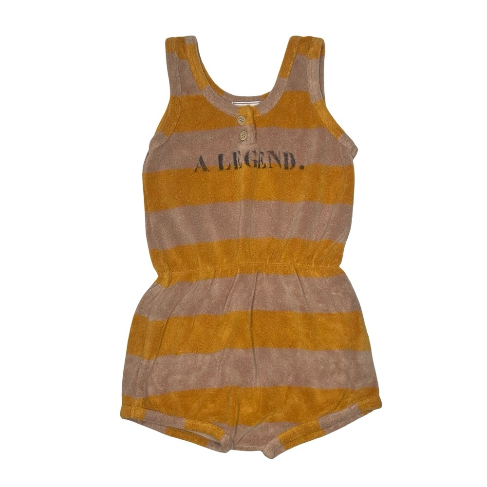 Bobo Choses A Legend Striped Terry Romper‎